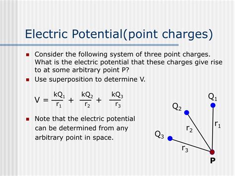 point charge electrical potential